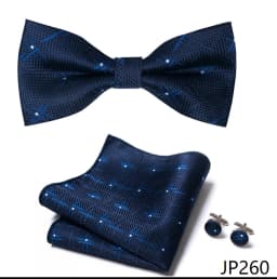 Great Quality Silver Office Butterfly Hanky Cufflink Set Bowtie For Men Geometric Hombre Formal Clothing
