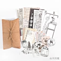 30 Pcs Vintage Scrapbooking DIY Stickers Pack Retro Natural Washi Paper Sticker for Diary Journal Art Decorative Collection