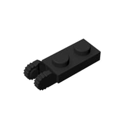 MOC PARTS GDS-821 PLATE 1X2 W/FORK/VERTICAL/END Single side hinged plate (teeth) compatible with lego 44302 children's toys