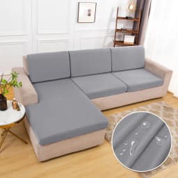 Real Waterproof Sofa Cushion Cover For Home Solid color Protector Sofa Cover Cheap Sofa Seat Cover Slipcover Furniture Protector