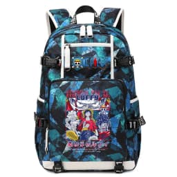 Anime Luffy Print Casual School Backpack Large Capacity Student Bookbag for Boys and Girls Travel Sport