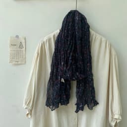Spring and Autumn New Crumpled Small Floral Scarf Retro Mori Pastoral Silk Shawl Fashion Trend