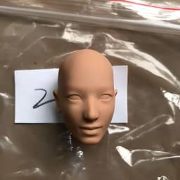 YUNYI 1/6 Male Doll Bald Head Super White Beige Brown Skin Doll Parts for DIY Makeup Practice Collectible Figure Accessories