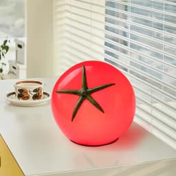 Red Resin Tomato Table Lamp Lovely Home Decoration Atmosphere Lighting Fixtures 3 Changeable EU AU US Plug