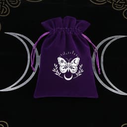 1Pcs 13x18cm Tarot Storage Velvet Bag Drawstring Pocket Board Game Card Embroidery Package Witchcraft Supplies for Altar Tarot