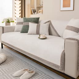 Chenille Sofa Cover for Living Room Luxury Sofa Pad Anti-slip Corener Couch Towel Mat Furniture Protector Divani Per Soggiorno