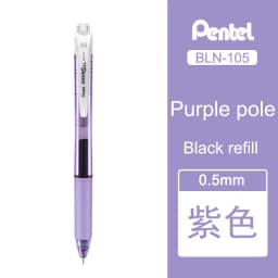1 Pcs Pentel Gel Pen BLN105 Needle Tip Writing Smooth Quick Dry Color Ink 0.5mm Test Office Fountain Pen Japanese Stationery