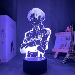 Anime Light Attack on Titan 4 Eren Yeager Figure for Bedroom Decor Night Light Kids Birthday Gift Shingeki No Kyojin 3d Lamp AOT