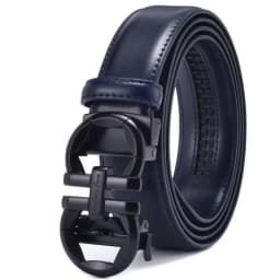 Men's Ratchet Belt with Automatic Buckle Casual Golf Formal Pants Shirt, Adjustable Fit, Comfortable and Easy to Use Width 35mm
