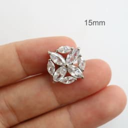 5pc Luxury Crystal Buttons Rhinestone Cubic Zirconia Button for Clothes Decorative CZ Sewing Cashmere Knit Cardigan
