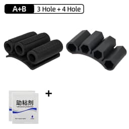 Magnetic Bit Holder 3/4 Holes Screwdriver Bit Holder Drill Bit Stand Storage Case with 3M Adhesive Tape Power Tools Accessories