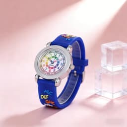N's Watch Silicone Soft Color Alphabet Text Strap Color Circle Electronic Watch Cross Border Hot Style Men's and Women's Watches
