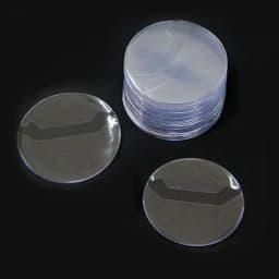10pcs Clear Round Badge PVC Protective Case Pins Badge Storage Bags for DIY Making Badge Display Bag Packing Cover Materials
