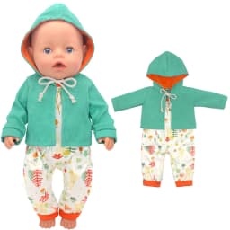 43 Cm Baby Doll Clothes Rompers for 17 Inch Baby Doll Suit Costume Set