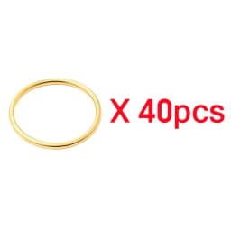 10-40pcs Metal O Ring Buckle 15-50mm Bag Strap Belt Webbing Clasps DIY Hardware Accessories