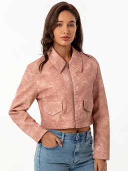 Spring and Autumn New Thin Leather Coat Long sleeved Casual Women's Coat Fashion Short Motorcycle Zipper Leather Jacket