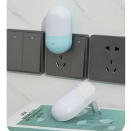 AvvRxx LED Night Light Sensor Lighting Mini EU US Plug Night Light Lamp for Children Room Bedroom Lights Christmas Lighting