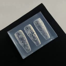 3D Mold Silicone Nail Art Decorations DIY Flower Design Templates Mold For Nails Jewelry Crafts Transparent Nails Mold Tool
