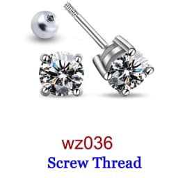 Premium 0.5-2ct Moissanite Diamond Stud Earrings for Women Orginal 925 Sterling Silver Screw Back Women Moissanite Earring 2026