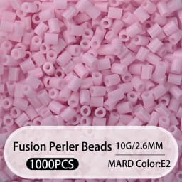 2.6mm Bulk Pink Color Series Perler Beads Refill Pack - 1000/5000pcs Fusible DIY Art Craft Fuse Beads for Mosaic Puzzle Kits