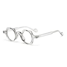 JNPCXI New Arrival Retro Round Punk Glasses for Men Clear Lens Fashion Glasses Frame Women Vintage Hexagon Decoration Male
