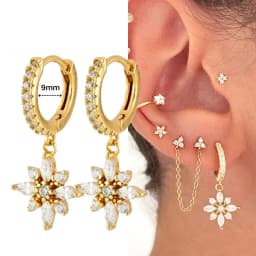 925 Sterling Silver Ear Needle Crystal Zircon Tassel Pendant Hoop Earrings Retro Small Fragrance Style High Jewelry Women Gifts
