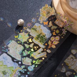 3 pcs/lot INS Laser Bronzing Stickers Adhesive Diy Sticker for Planner Diary Album Scrapbooking Stationery supplies
