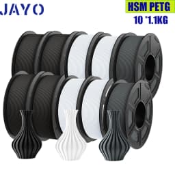 JAYO PETG PLA High Speed Matte PETG PLA Plus 10 Rolls Filament 1.75mm No Bubbles Smooth Multiple Colors Optional for 3D Printing