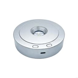 Rotating LED Display Stand with Various Light Modes USB Powered Base Rotating LED Platform for Crystal Glass Art Decors H8WF