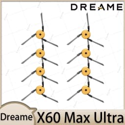 Dreame X60 Max Ultra Accessories Main Side Brush HEPA Filter Mop Cloths Dust Bag Vacuum Cleaner Replacement