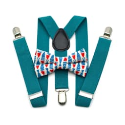 High Grade Child Suspenders Solid Color Children Belt Bowtie Set Baby Kids Adjustable Suspenders Clip-on Y-Back Braces Elastic