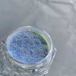 1Jars High-Gloss Plating Aurora Mirror Nail Powder Net0.5g Moonlight Pearl White Rubbing Powder Super-Shiny Manicure Chrome Dust