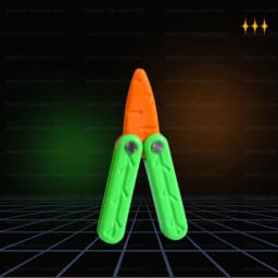 New Knife Fidget Toy 3D Printing Technology Stocking Stuffers Gift With Butterfly Claw Blade Carrot Fidget Toy Stress relief Toy