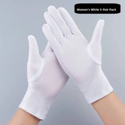 High-End Black White Gloves for Jewelry Watch Luxury Display Protocol Salesperson Guide Elegant Fashionable Gloves