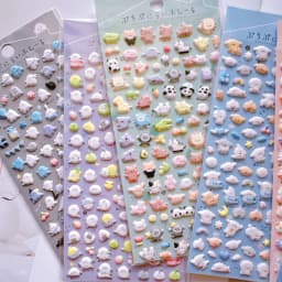 3 pcs/6 pcs Fun Mini Animals Cartoon 3D Puffy Stickers Scrapbooking DIY Journal Stationery Sticker Cute Deco School Supplies