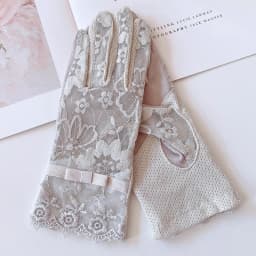 Summer New Thin Lace Sun Protection Anti-UV Gloves Elegant Jacquard Pattern Lady Riding Drive Non-Slip Breathable Mittens