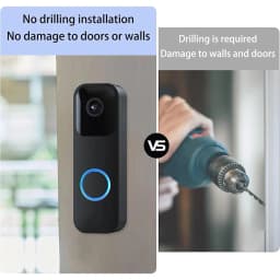 6 Pcs No Drill Doorbell Mount Double Sided Tape For Blink Battery Video Doorbell Strong Adhesion Door Bell Sticky Tape