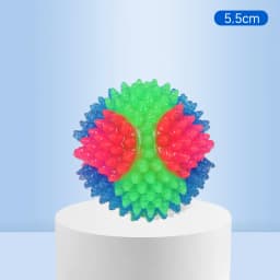 Hot Selling Small Dog Flash Pet Ball TPR Three Color Glowing Elastic Ball Training Interactive Throwing Dog Ball Dog Toys For