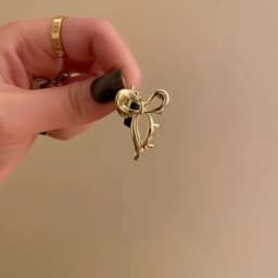 Metal Flower Mini Claw Clips for Women - Summer Bow Bangs Clips, Makeup Flyaway Fixing Tools, Shark Clips Hair Accessories