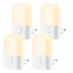 Night Lights Plug into Wall, LED Night Light with Light Sensor, Adjustable Brightness, Warm White 2700K Night Light