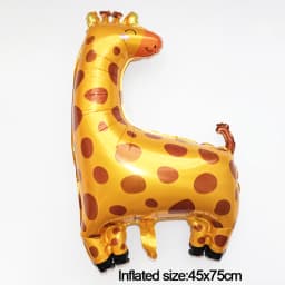 3D Elephant Giraffe Tiger Lion Head Animal Foil Balloon Jungle Safari Birthday Party Decorations Kids Gift Toy Helium Air Globos