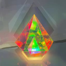 LED 3D Pyramid Cube Night Light USB Color Dimming Ambient Light Living Room Bedroom Bedside Decorative Table Lamp Birthday GifT