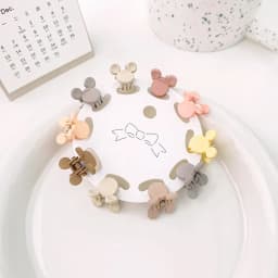 10PCS Cute Star Butterfly Small Hair Claw Crab Hair Clips Girls Childs Mini Cartoon Hair Clamps Baby Headwear Accessories Sets