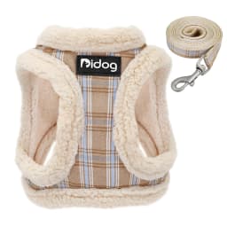 Winter Warm Dog Harness Vest Soft Padded Pet Chihuahua Puppy Harness Leash Set Adjustable For Small Medium Dogs French Bulldog