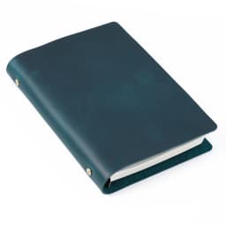 AIGUONIU Classic Leather Rings Binder Notebook A5 Genuine Leather Cover Journal Diary Sketchbook Planner Stationery