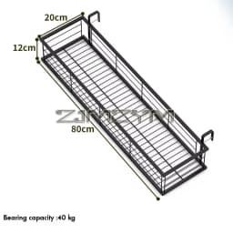 Flower Pot Organizer Storage Basket Rack Hanging Rack Closet Holders Balcony Rail Planter Shelf Fence Railing Flower Pots Holder