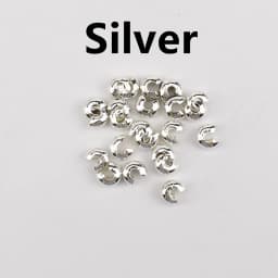 100 Pcs/lot 3 4 5mm Accessories Findings Chain Clip Beads Open Crimp End Stopper Spacer Beads For Jewelry Making Supplies