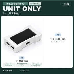 HMLAB ZNEO Gaming USB Hub - 2-to-3 Port, 8K Hz, Independent Power, With Screen, Trendy for Gaming Ambience Desk Setup