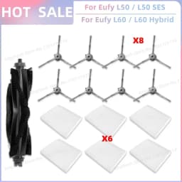 Fit For Eufy Clean L50, L50 SES, L60, L60 SES, L60 Hybrid, G50, G50 Hybrid Accessories Parts Roller Side Brush Filter Dust Bag