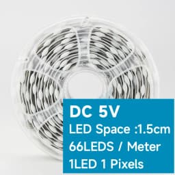 Transparent Wire 5V 3PIN WS2811 LED String Lights Dream Color Accessories RGBIC Addressable Seed Pixel Pebble Decorative Lights